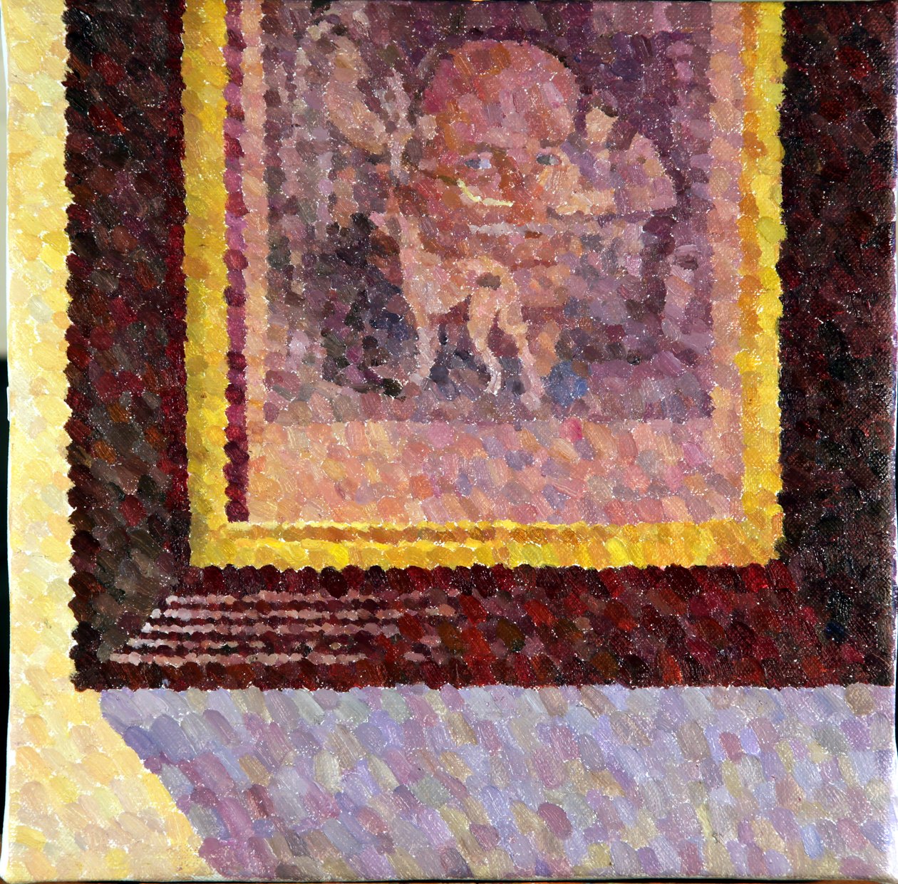 Trompeterens hund, 2014 (Olje på lerret) av William Wilkins
