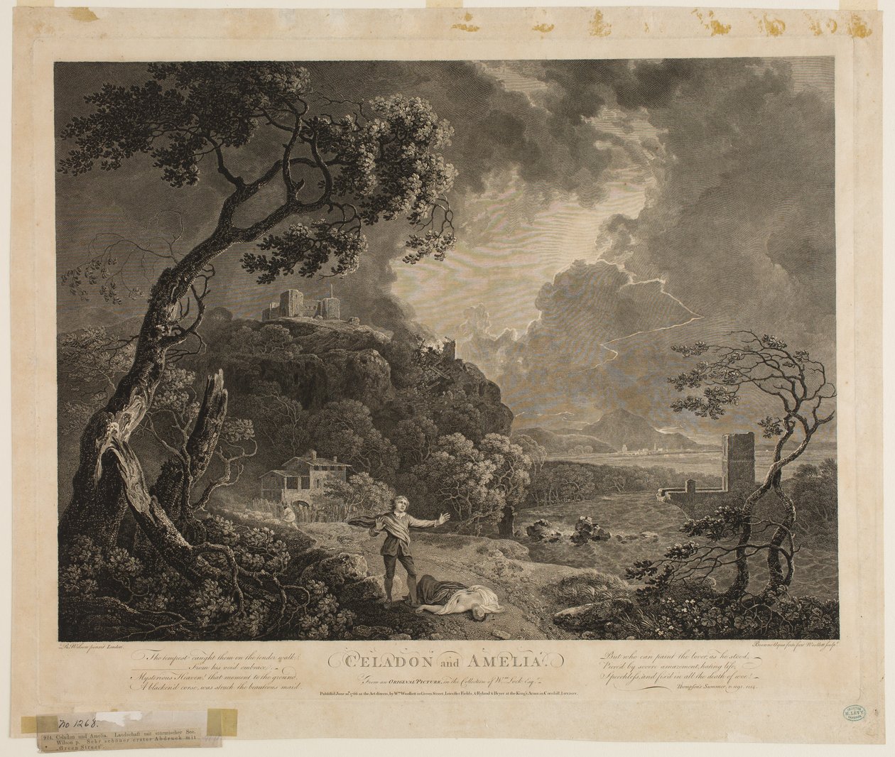Celadon og Amelia av William Woollett