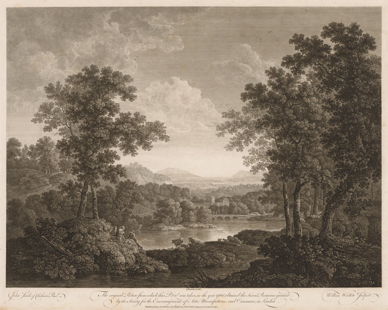 Landskap. av William Woollett
