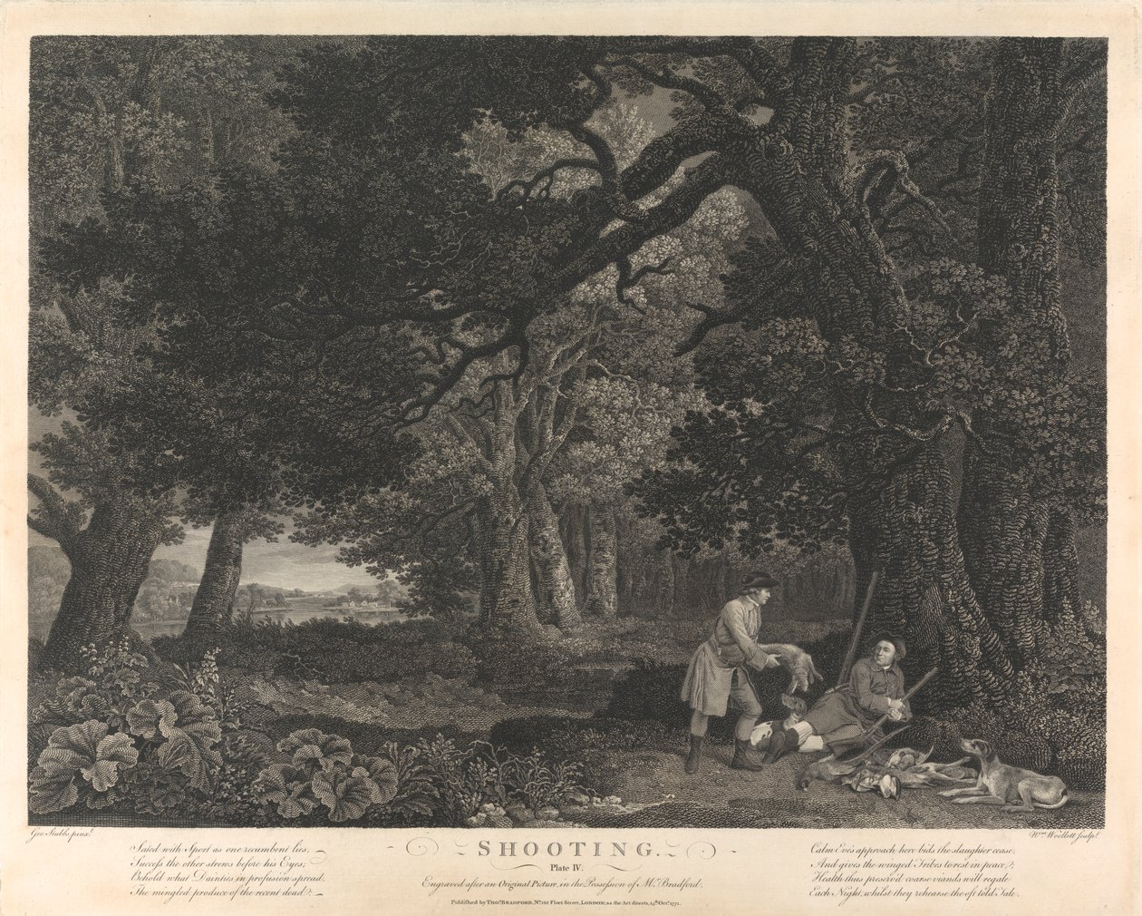 Skyting, Plate IV av William Woollett