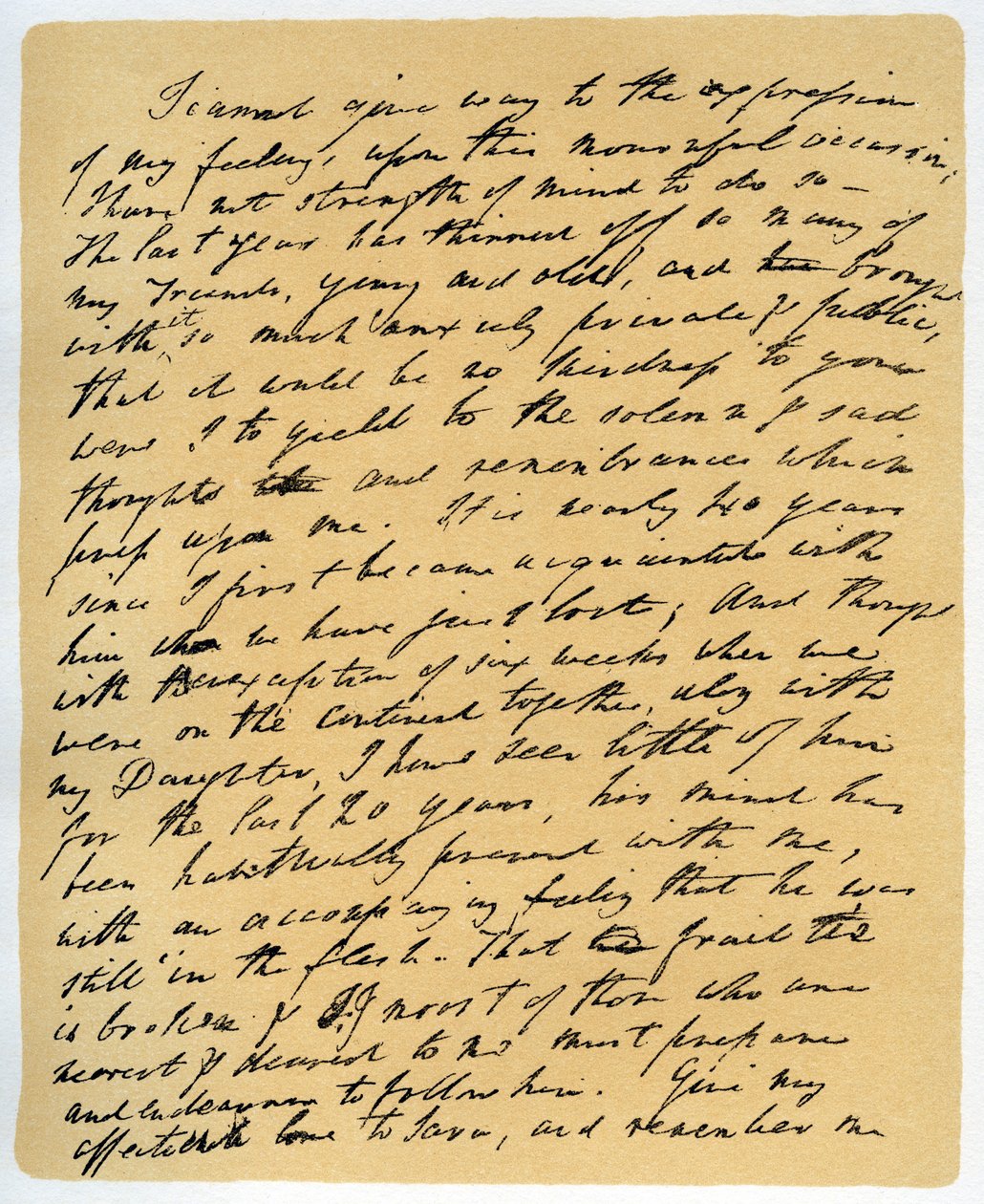 Brev fra William Wordsworth om Samuel Taylor Coleridges død, 29. juli 1834. av William Wordsworth