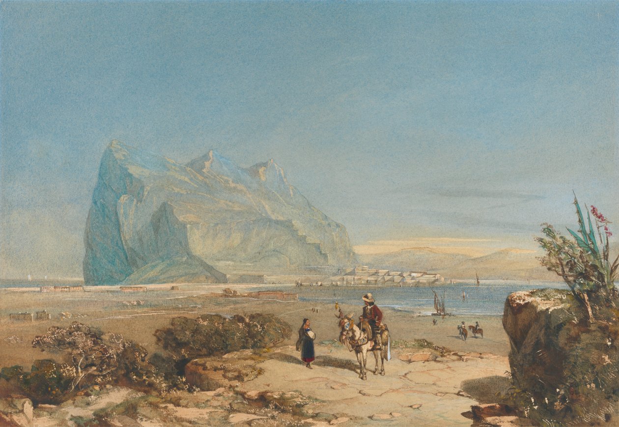 Utsikt over Gibraltar av William Wyld