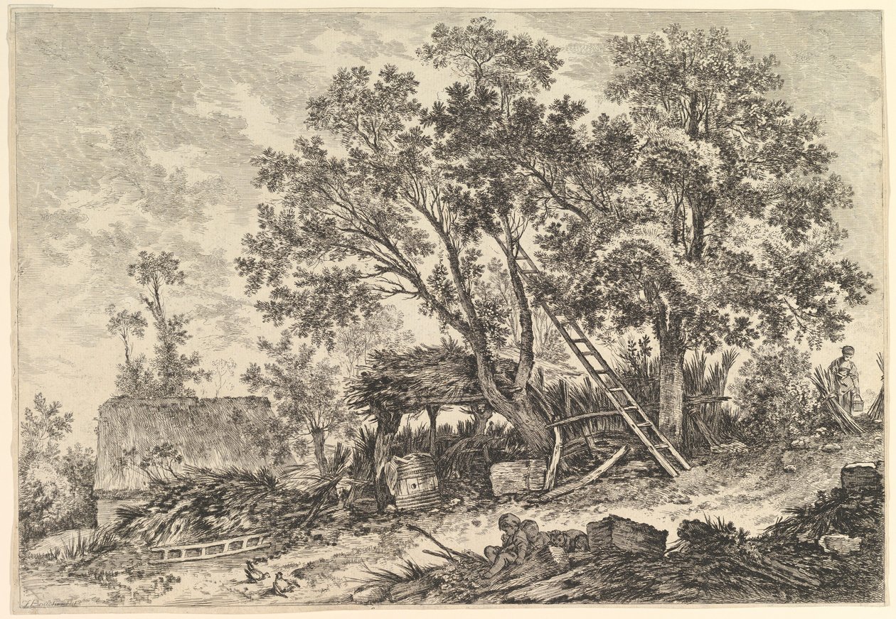 IIe. Vue de Fronville 2. utsikt over Fronville, 1700-tallet. av William Wynne Ryland