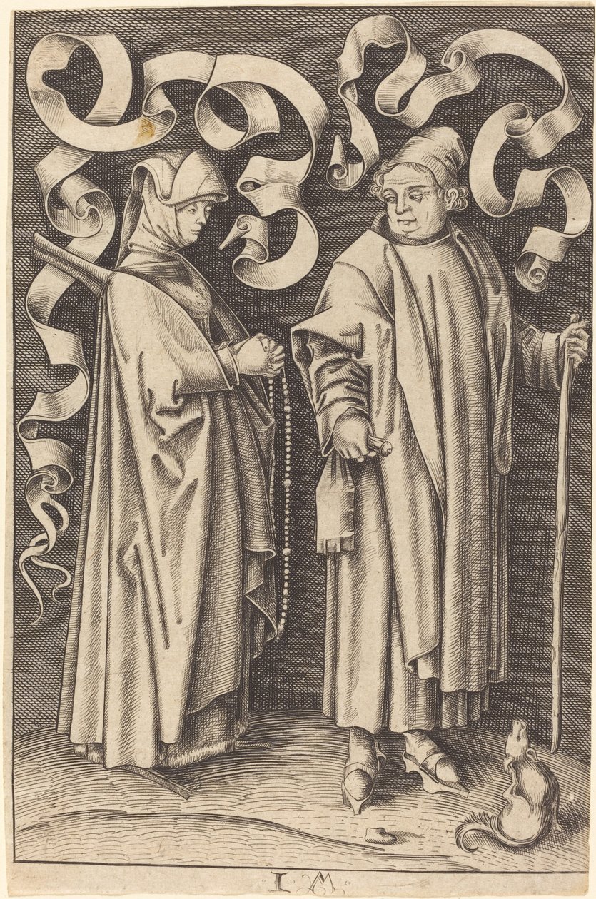 Kirkegjengerne av William Young Ottley after Israhel van Meckenem