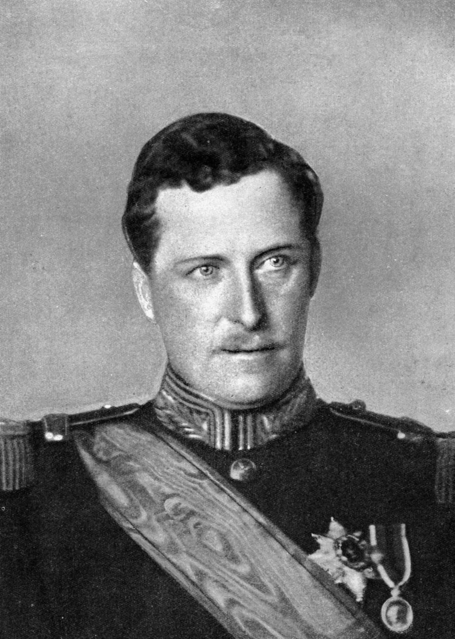 Albert, konge av Belgia, første verdenskrig, 1914. av William and Daniel Downey