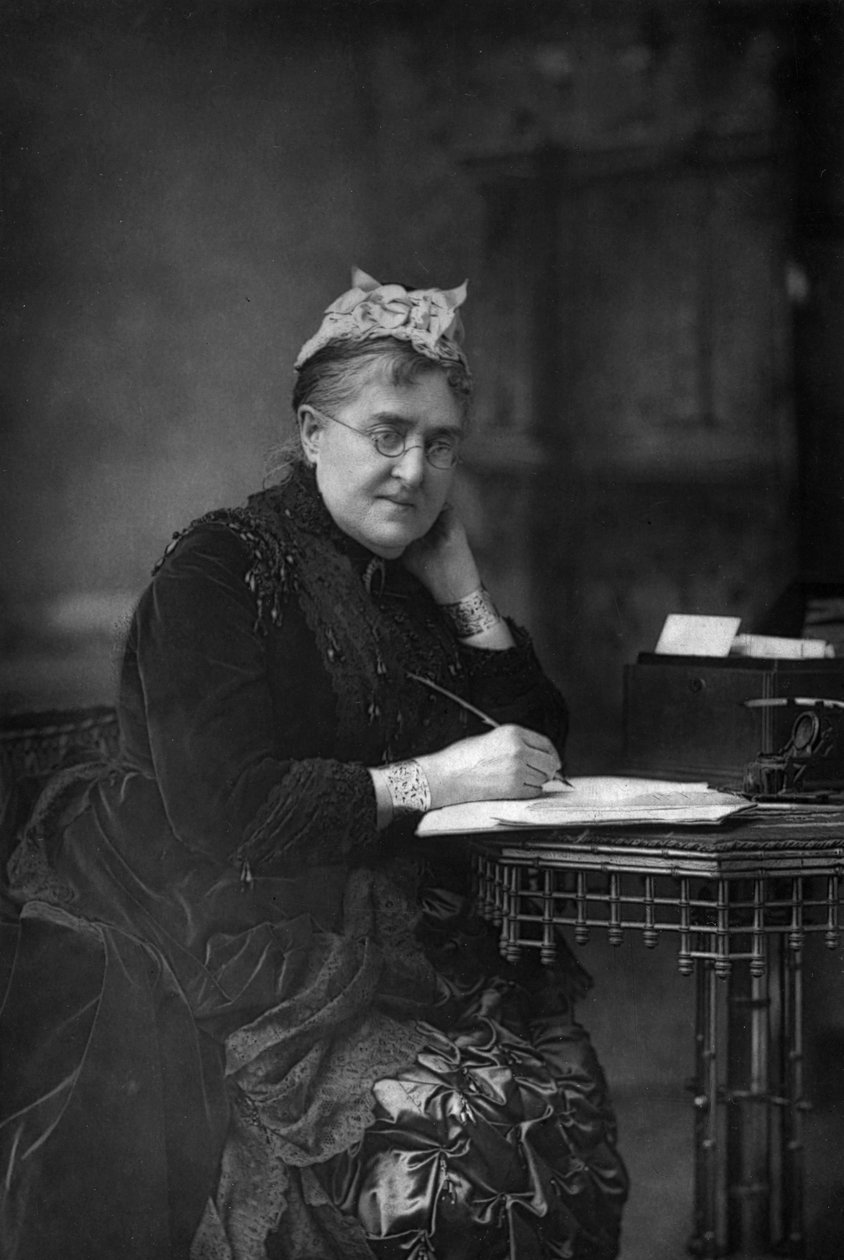 Eliza Lynn Linton 1822-1898, britisk forfatter, essayist og journalist, 1890. av William and Daniel Downey