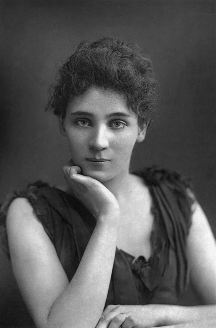 Elizabeth Robins 1862-1952, amerikansk skuespillerinne, dramatiker, romanforfatter og suffragette, 1893. av William and Daniel Downey
