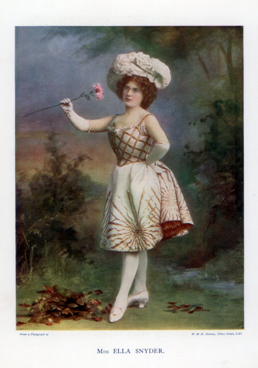 Ella Snyder, skuespillerinne, 1901. av William and Daniel Downey