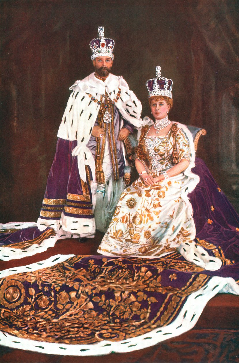 Kong George V og Queen Mary, 1911 av William and Daniel Downey