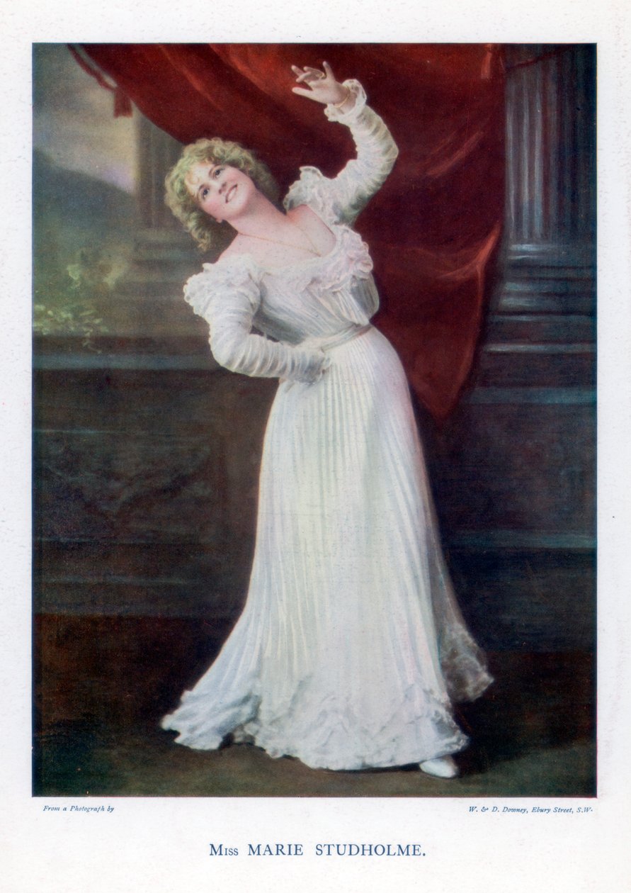 Marie Studholme , engelsk teaterskuespillerinne, 1901. av William and Daniel Downey