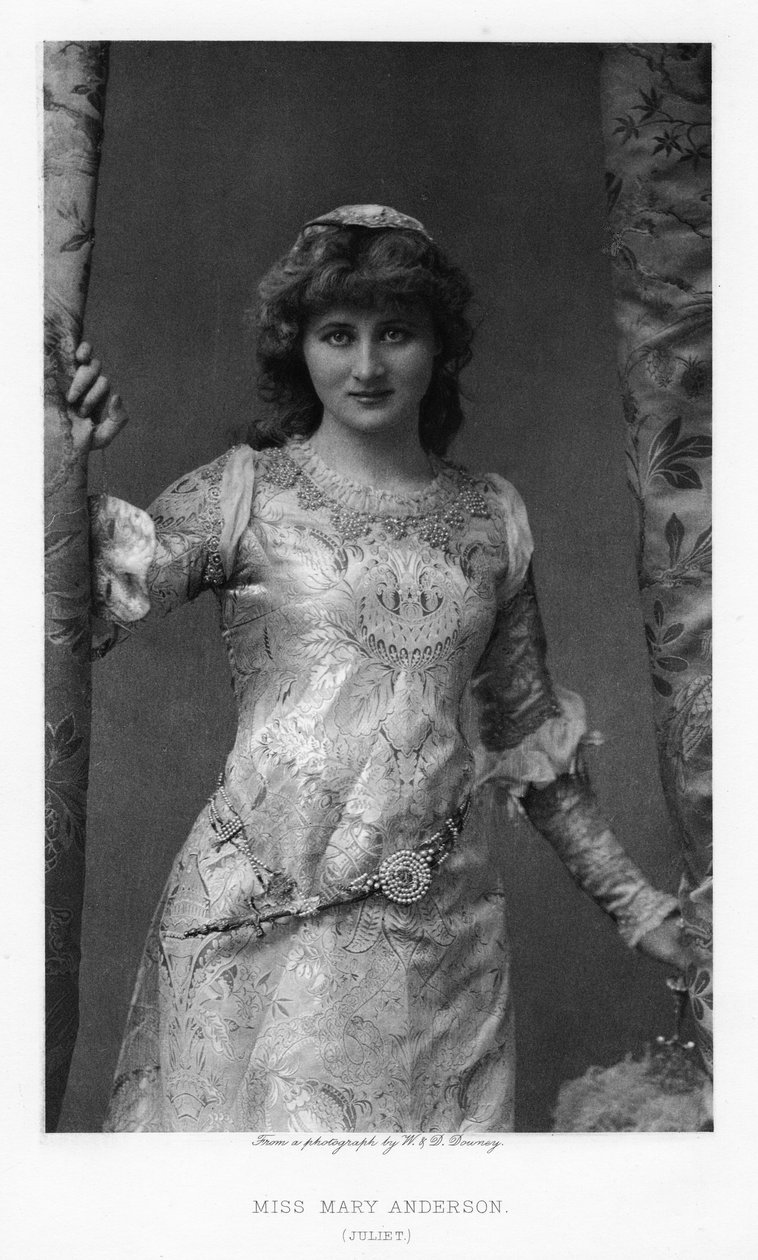 Mary Anderson , amerikansk skuespillerinne, c1895 av William and Daniel Downey