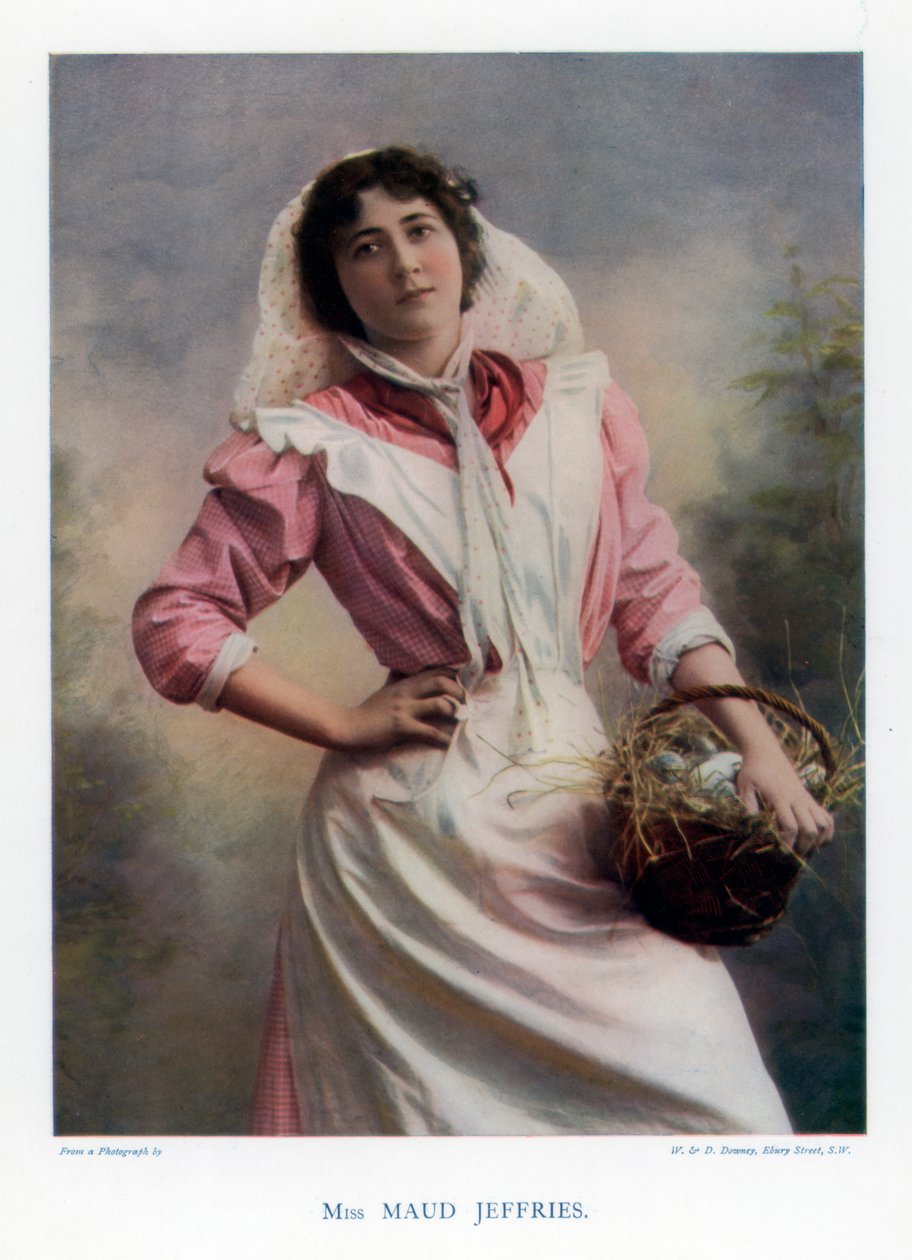 Maud Jeffries , amerikansk skuespillerinne, 1901. av William and Daniel Downey