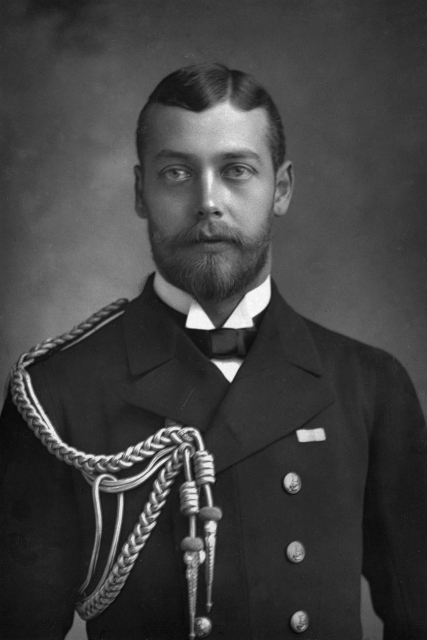 Prins George, prinsen av Wales og fremtidige kong George V 1865-1936, 1890. av William and Daniel Downey