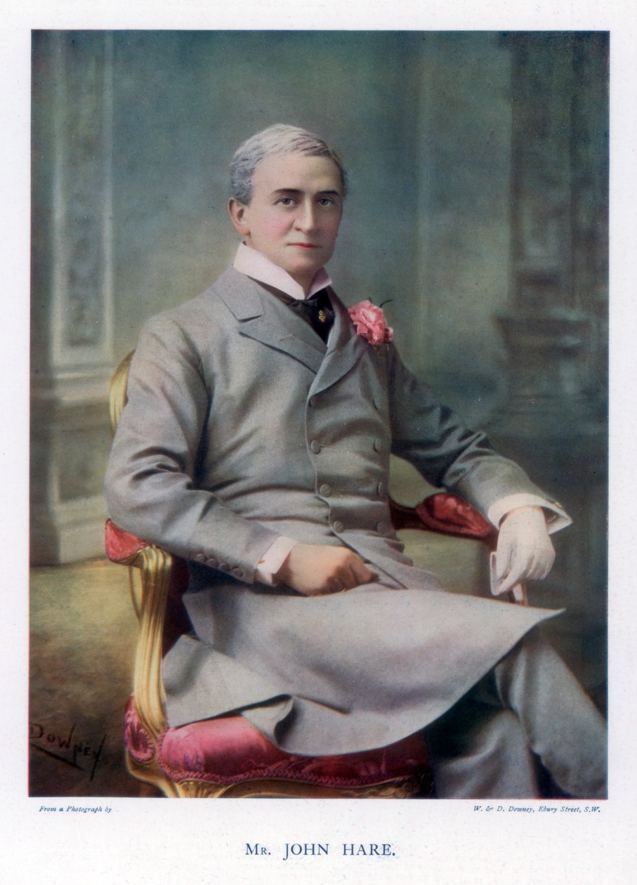 Sir John Hare, engelsk skuespiller og manager for Garrick Theatre, 1901. av William and Daniel Downey