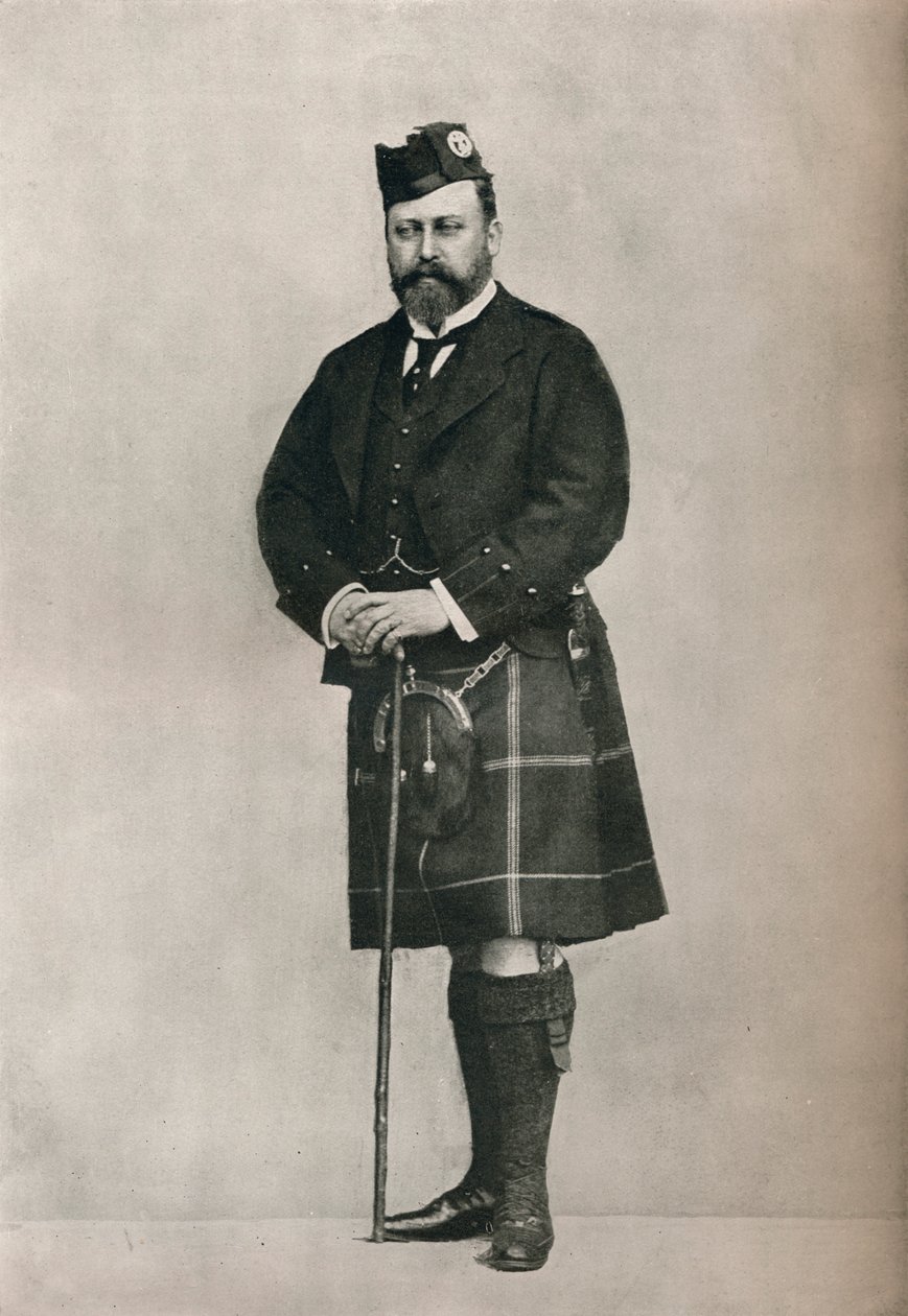 Prinsen av Wales i Highland-drakt, c1886 1910 av William and Daniel Downey