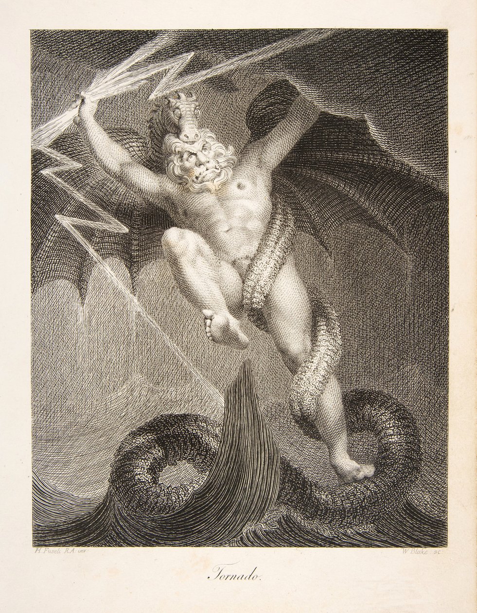 Tornado, pub. 1795 (gravering) av William and Fuseli Henry Blake