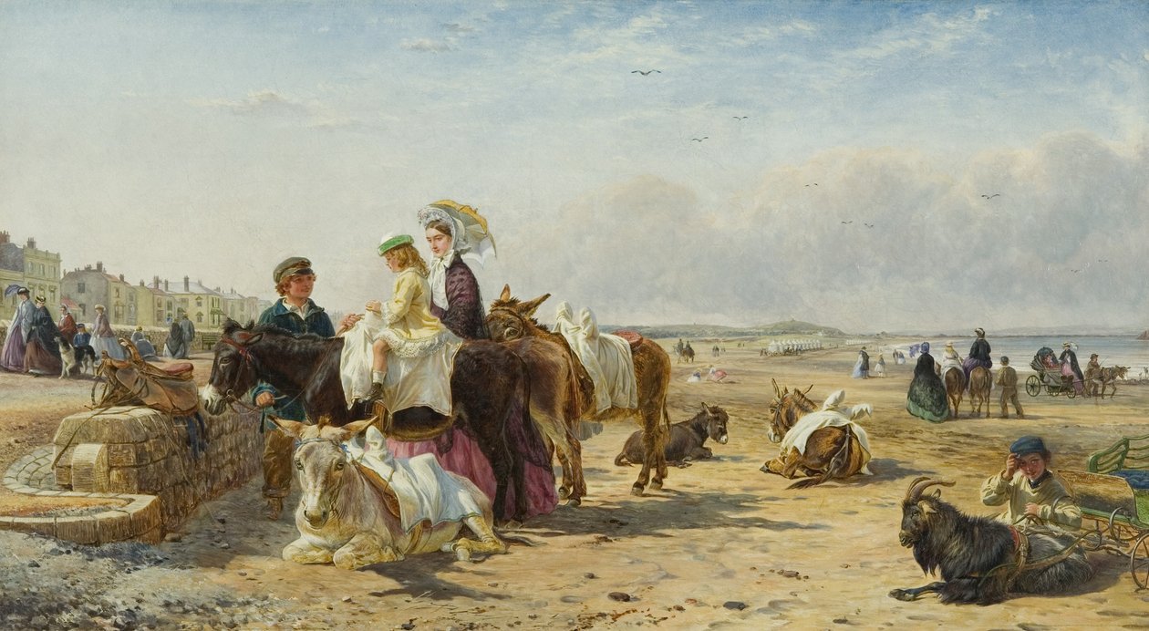 Weston Sands i 1864 (olje på lerret) av William and Havell Edmund Hopkins