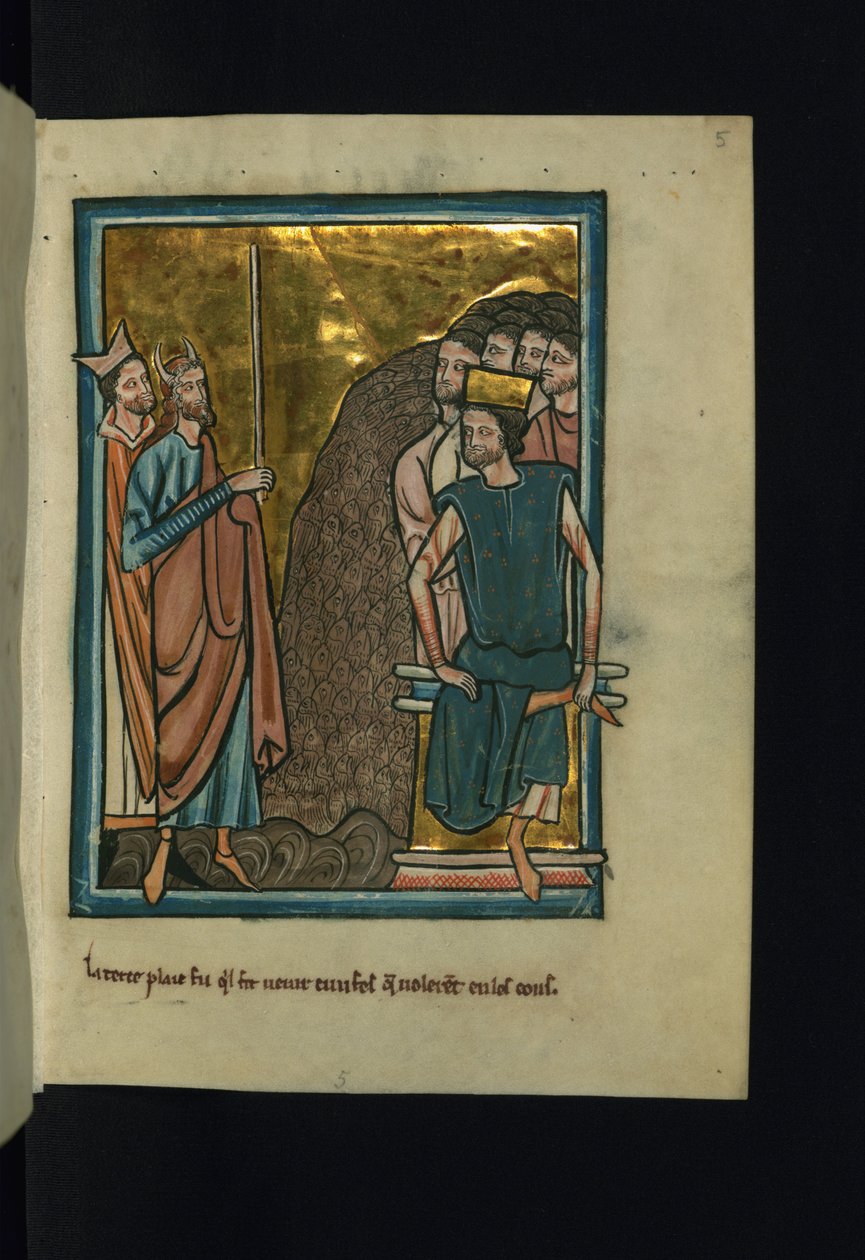Den tredje plagen i Egypt- Gnats (2.Mosebok 8-17) av William de Brailes
