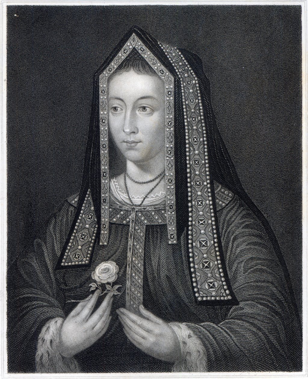 Portrett av Elizabeth av York av William the Younger Holl