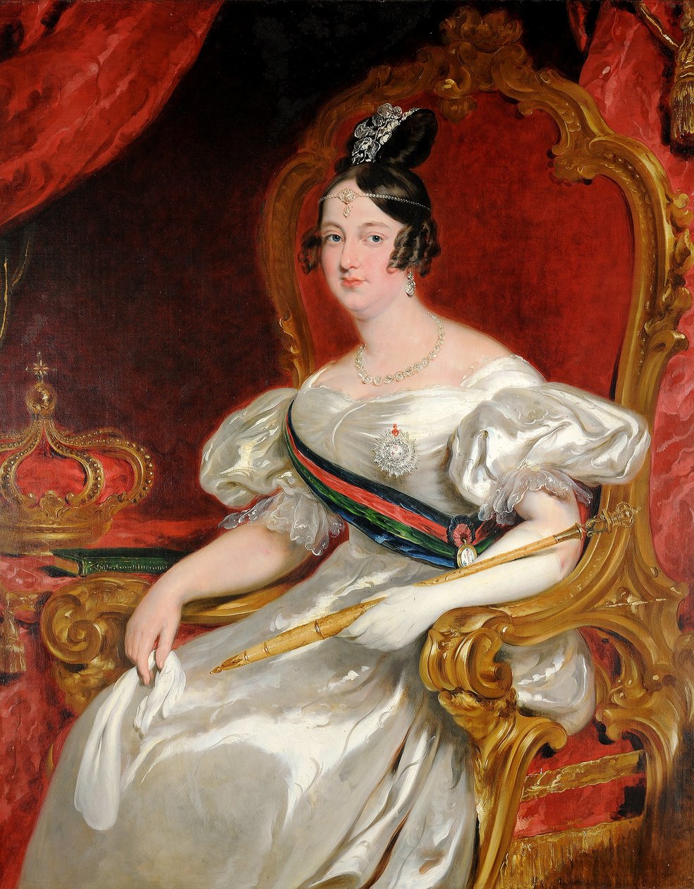 Portrett av D. Maria II, dronning av Portugal av Willian Simpson
