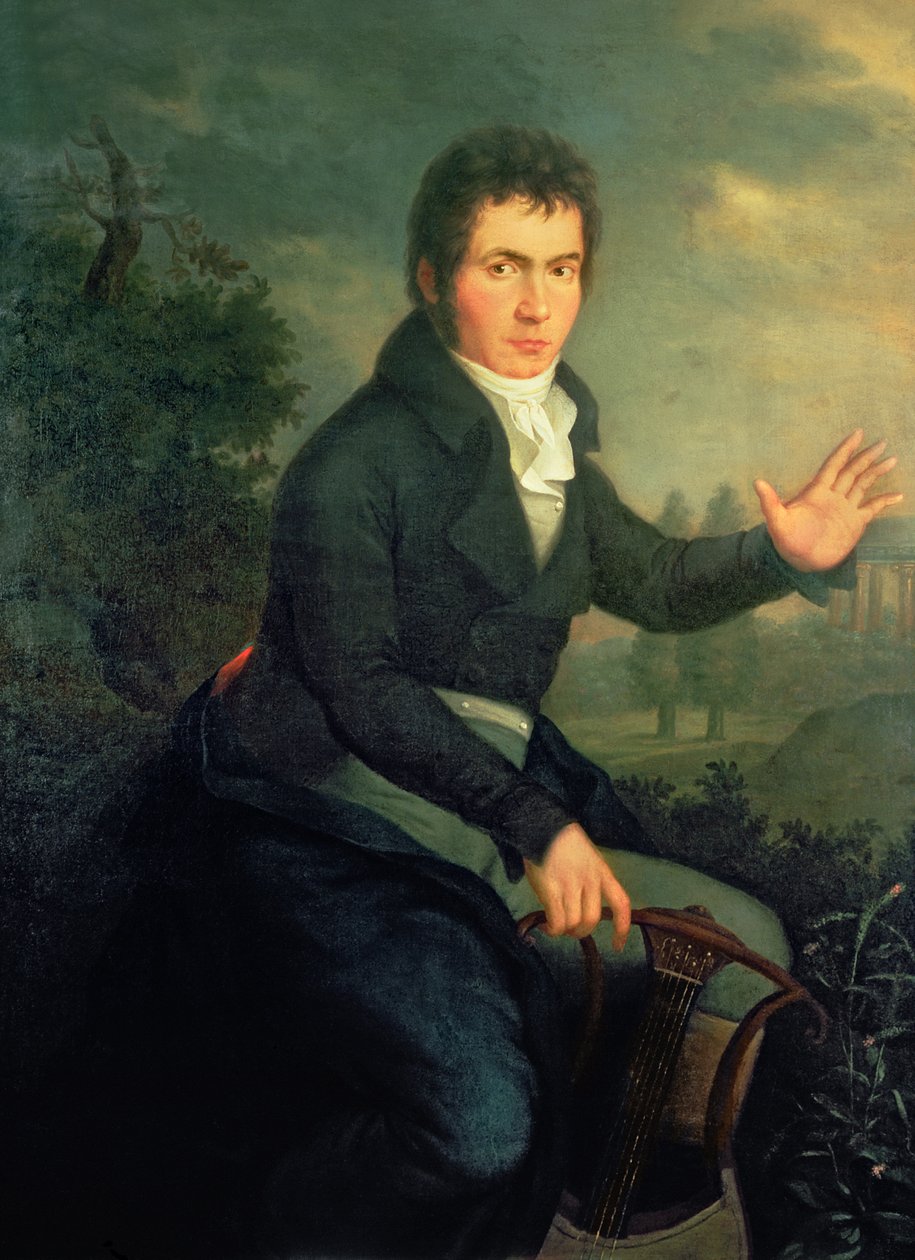 Ludwig van Beethoven (1770-1827), 1804 (for detaljer se 67289) av Willibrord Joseph Mahler or Maehler