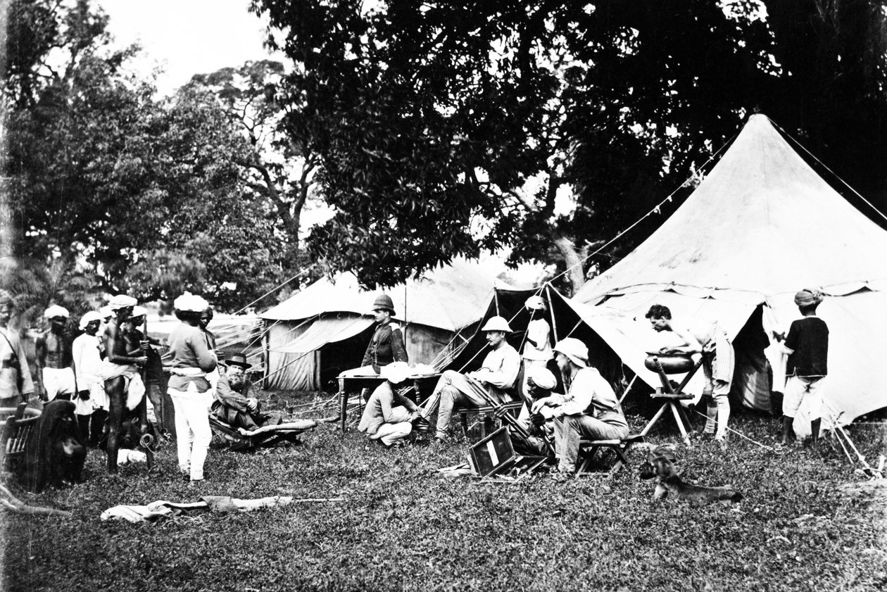 British Indian Army Camp, ca. 1860-tallet av Willoughby Wallace Hooper
