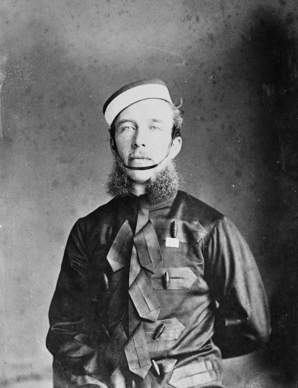 Kaptein Willoughby W. Hooper i Madras Cavalry Uniform, ca. 1870-tallet av Willoughby Wallace Hooper