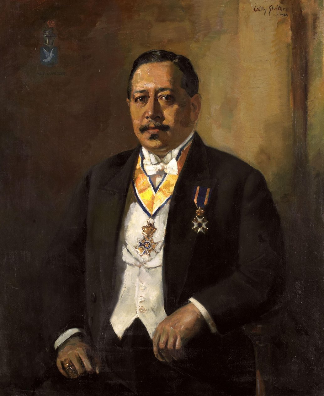 Willem Martinus Godfried Schumann (1877-1952). President for Folkerådet (1919-1925) av Willy Sluiter