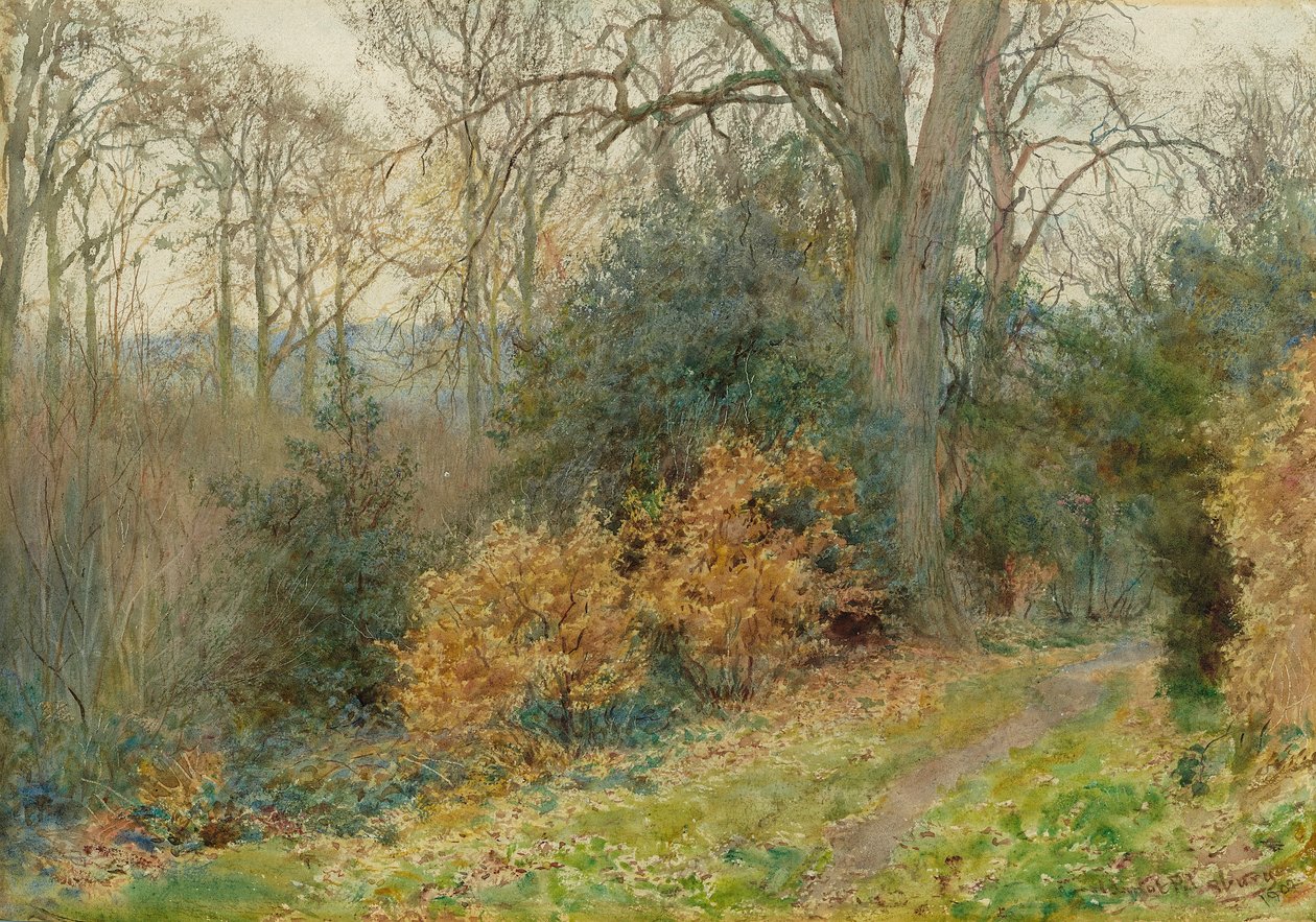 Path Through the Wood, 1902 av Wilmot Pilsbury