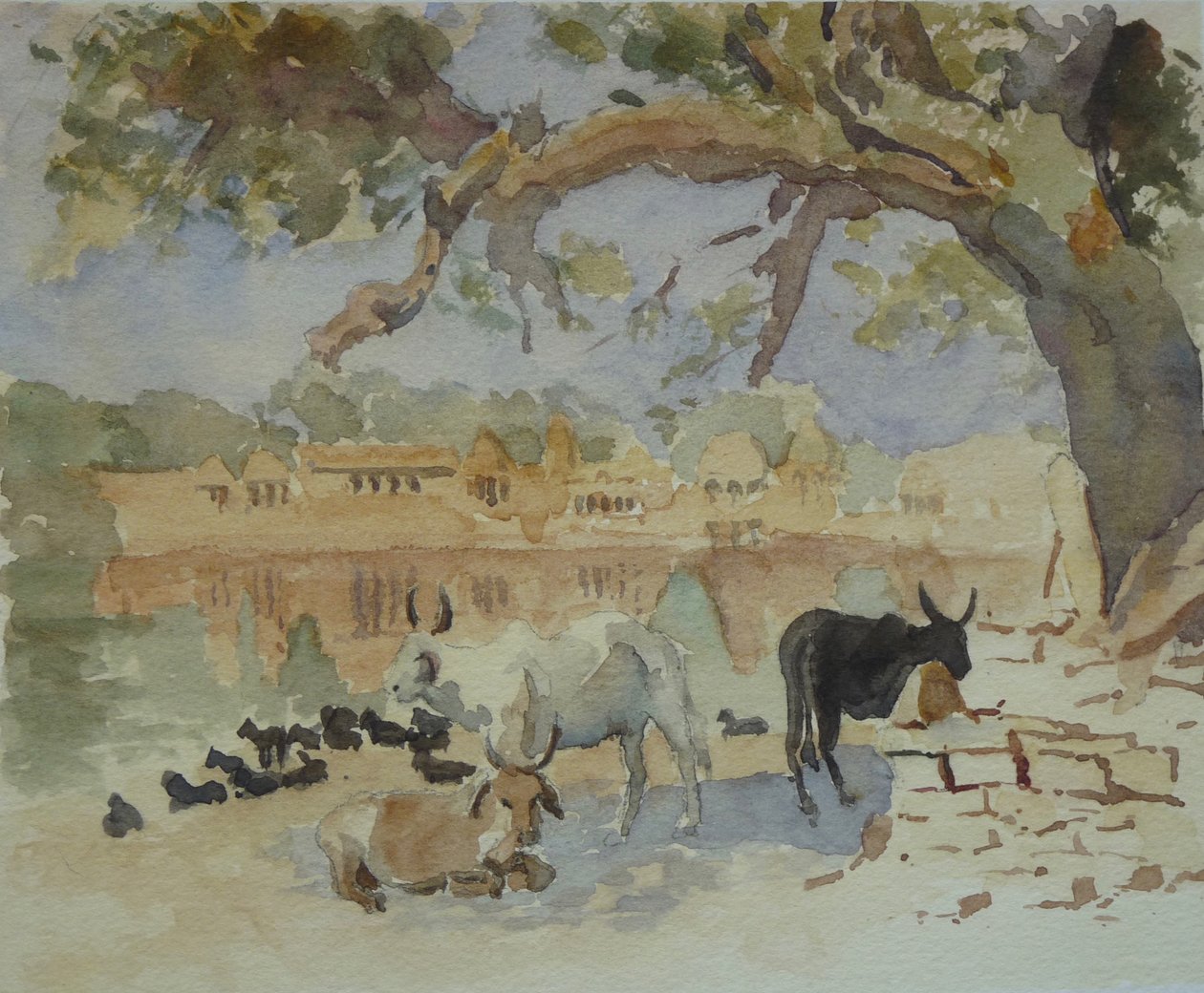 435A Jaisalmer - Gadi Sagar (skisse) av Wilson Clive