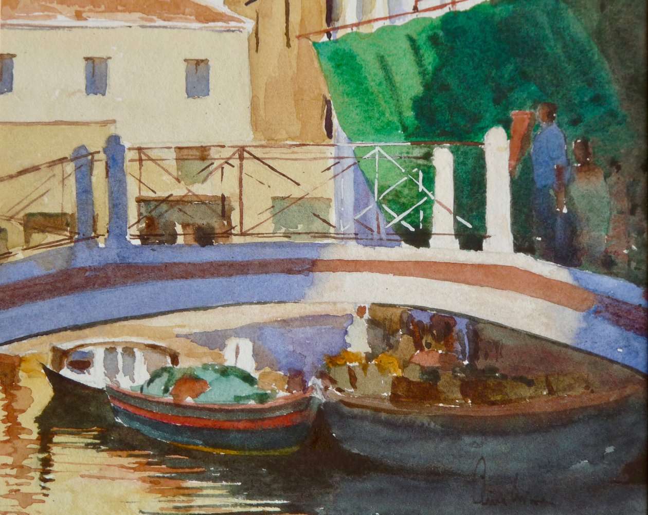 452 Solnedgang - Ponte dei Pugni av Wilson Clive