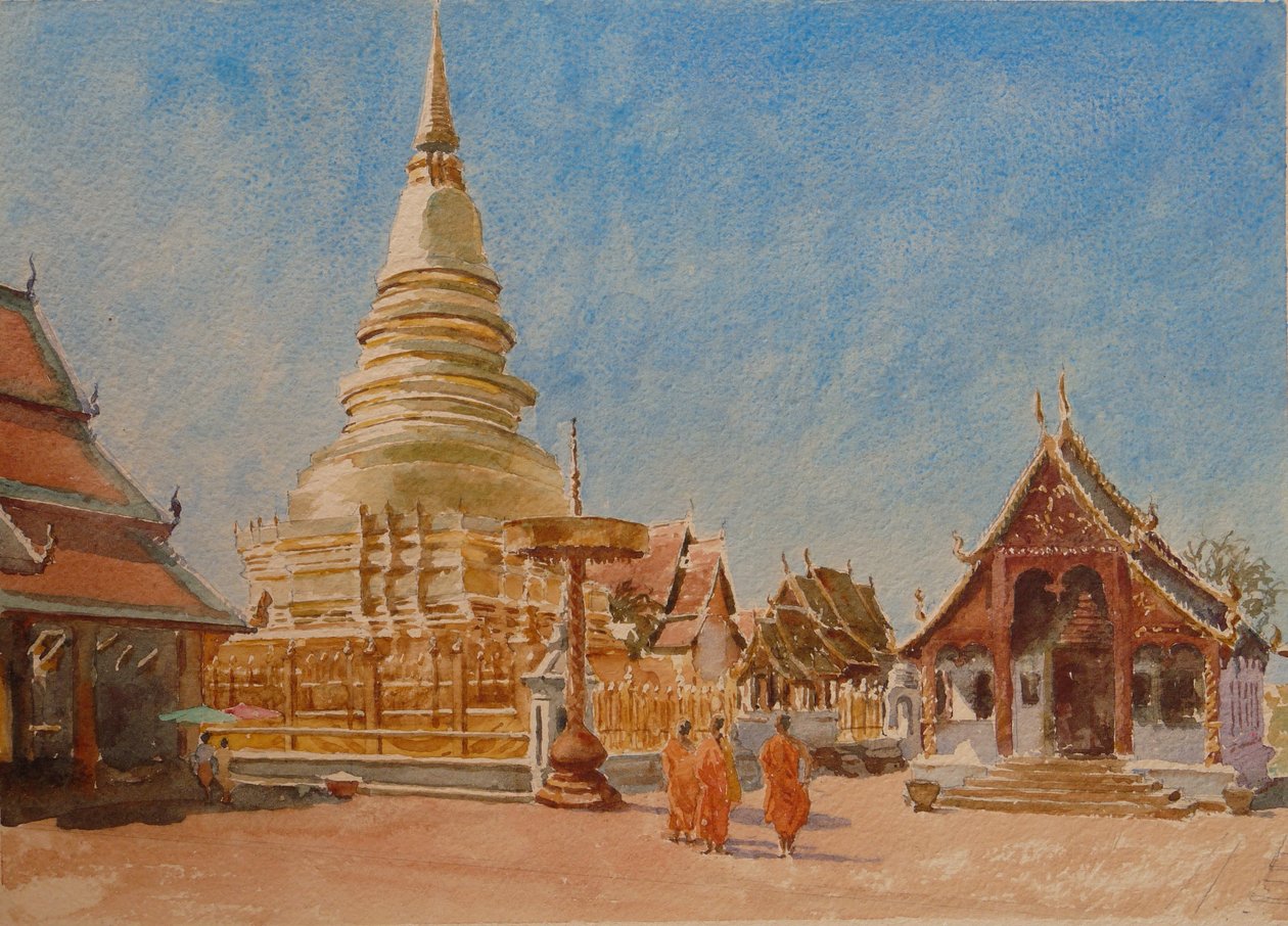 879 Wat Phrathat Haripunchai, Lamphun av Wilson Clive