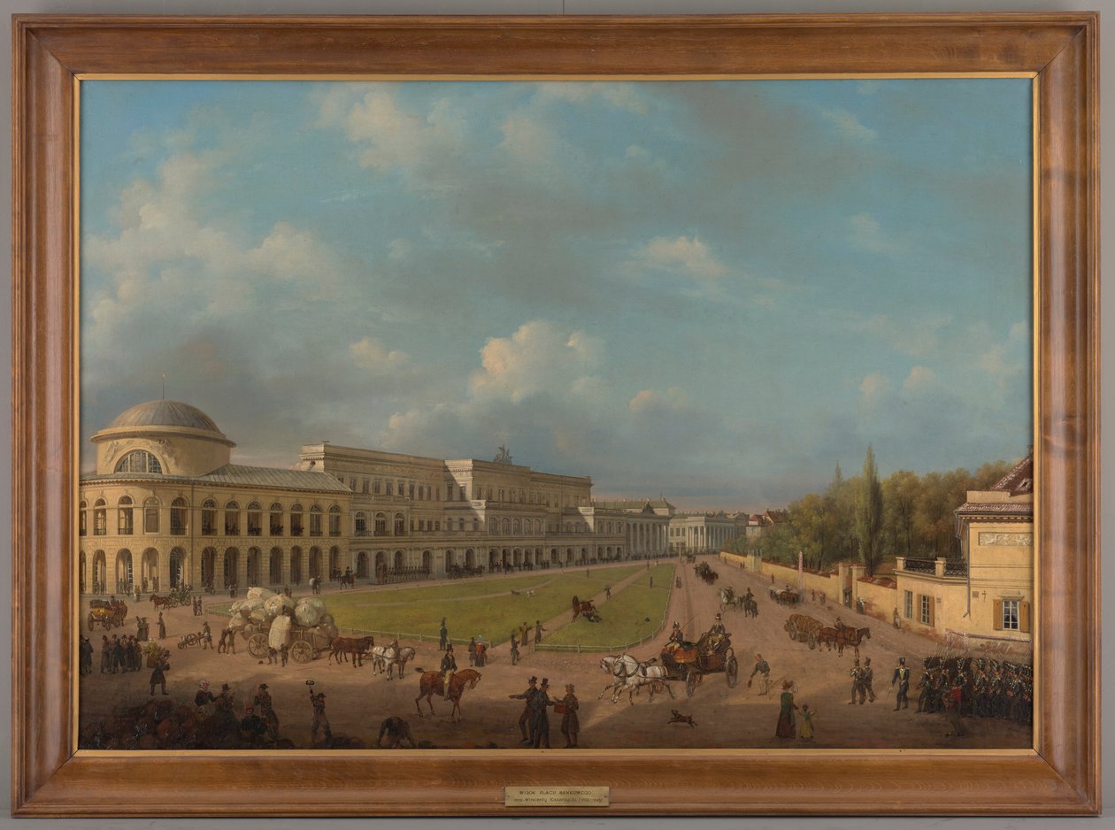 Bank Square, 1833 av Wincenty Kasprzycki