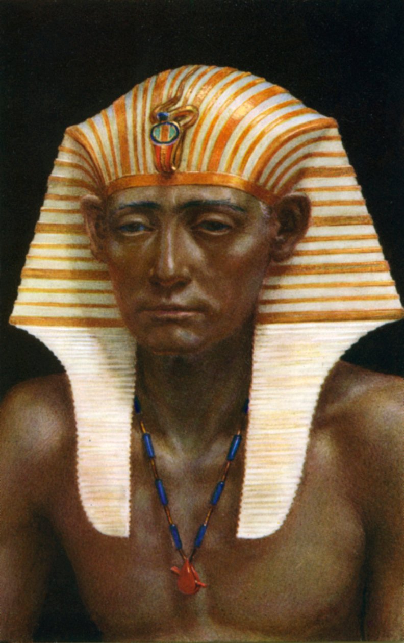 Amenemhat III, gammel egyptisk farao fra det 12. dynastiet, 1800-tallet f.Kr. 1926. av Winifred Mabel Brunton