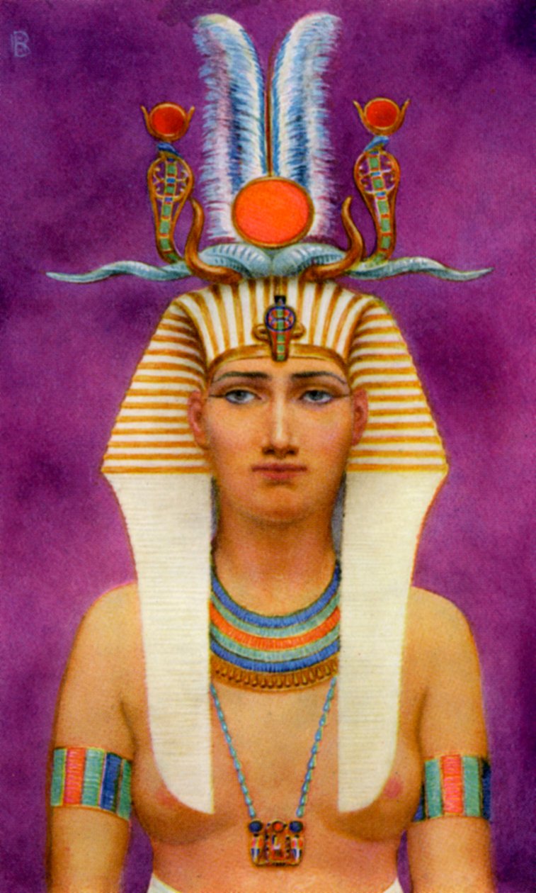 Hatshepsut, gammel egyptisk dronning av det 18. dynastiet, 1400-tallet f.Kr. 1926. av Winifred Mabel Brunton