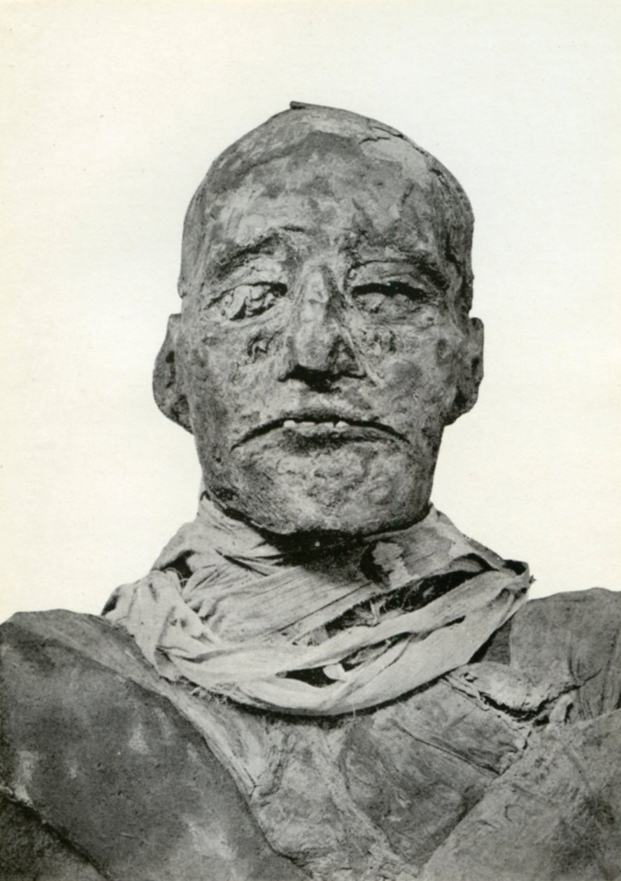 Leder for mumien til Rameses III, gammel egyptisk farao fra det 20. dynastiet, c1156 f.Kr. 1926 av Winifred Mabel Brunton