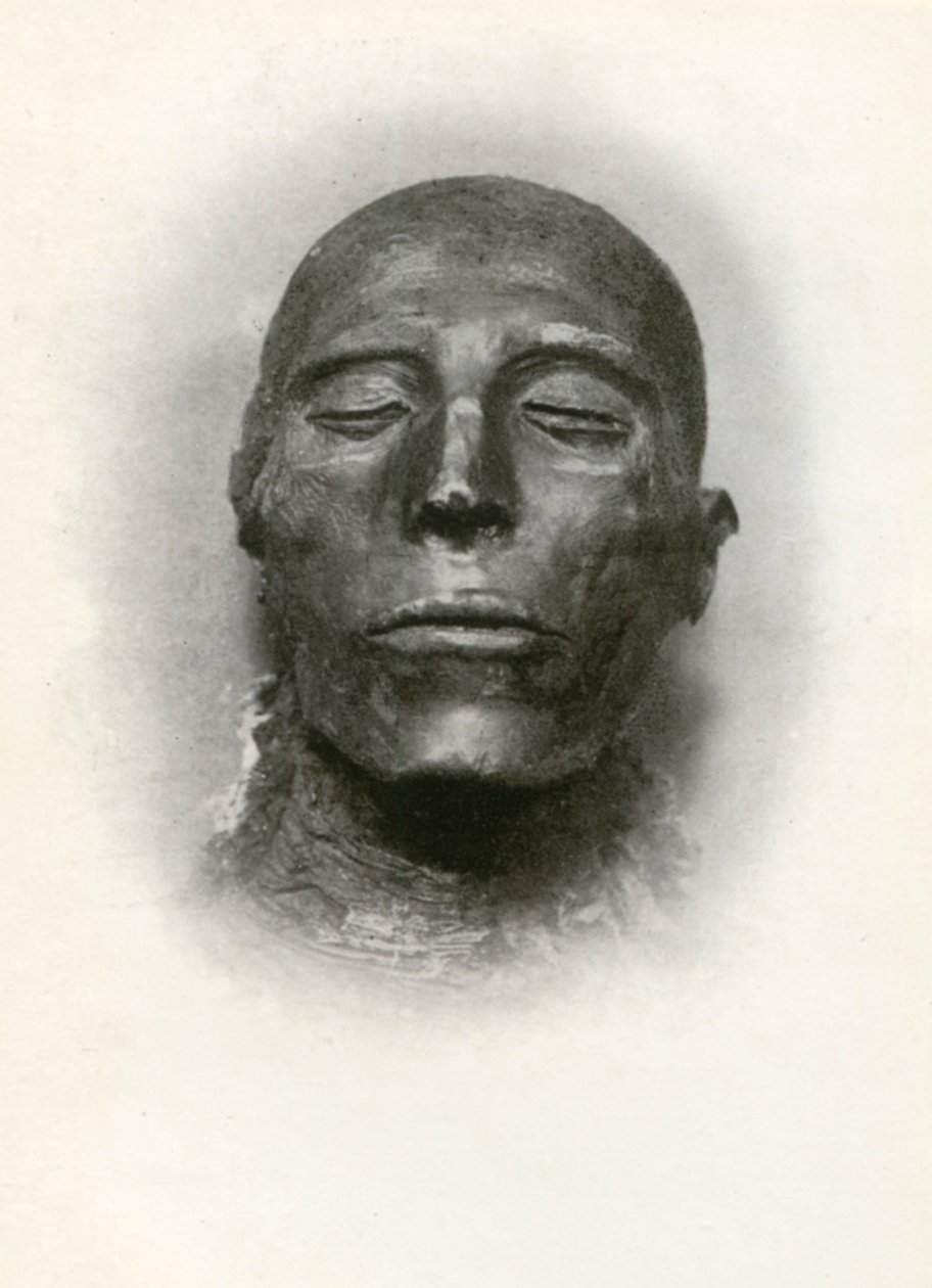 Leder for mumien til Sety I, oldegyptisk farao fra det 19. dynastiet, ca 1279 f.Kr. 1926. av Winifred Mabel Brunton