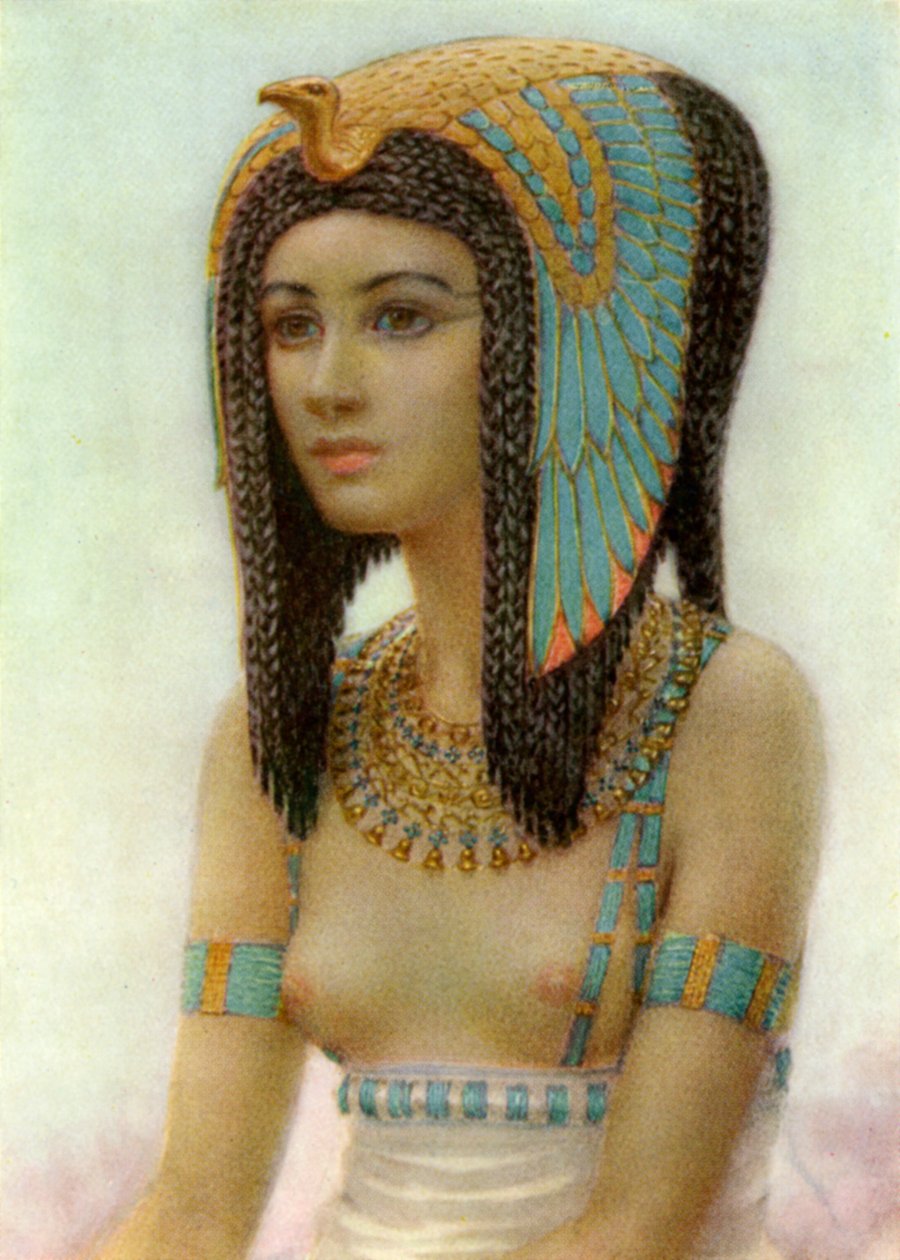 Tetisheri, gammel egyptisk dronning av det 17. dynastiet, 1500-tallet f.Kr. 1926. av Winifred Mabel Brunton