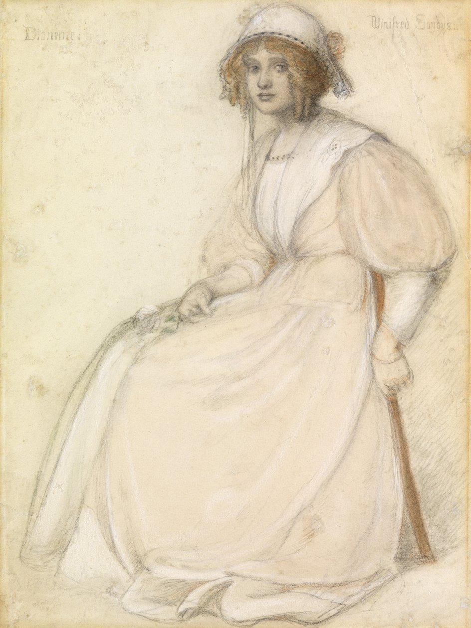 Dianeme (pastell på papir) av Winifred Sandys