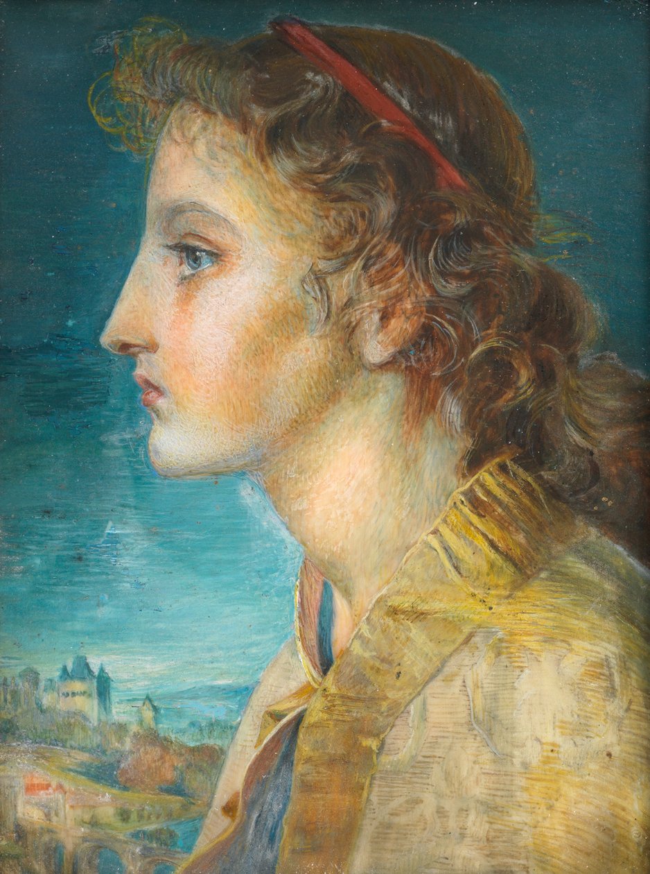 Oriana (akvarell og kroppsfarge på kort) av Winifred Sandys