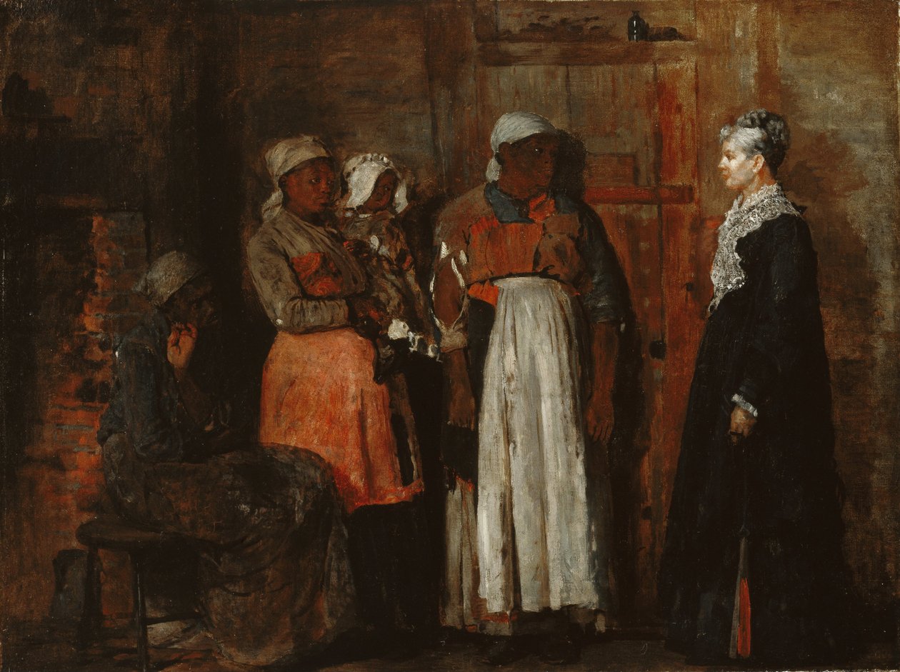 Et besøk fra den gamle elskerinnen av Winslow Homer