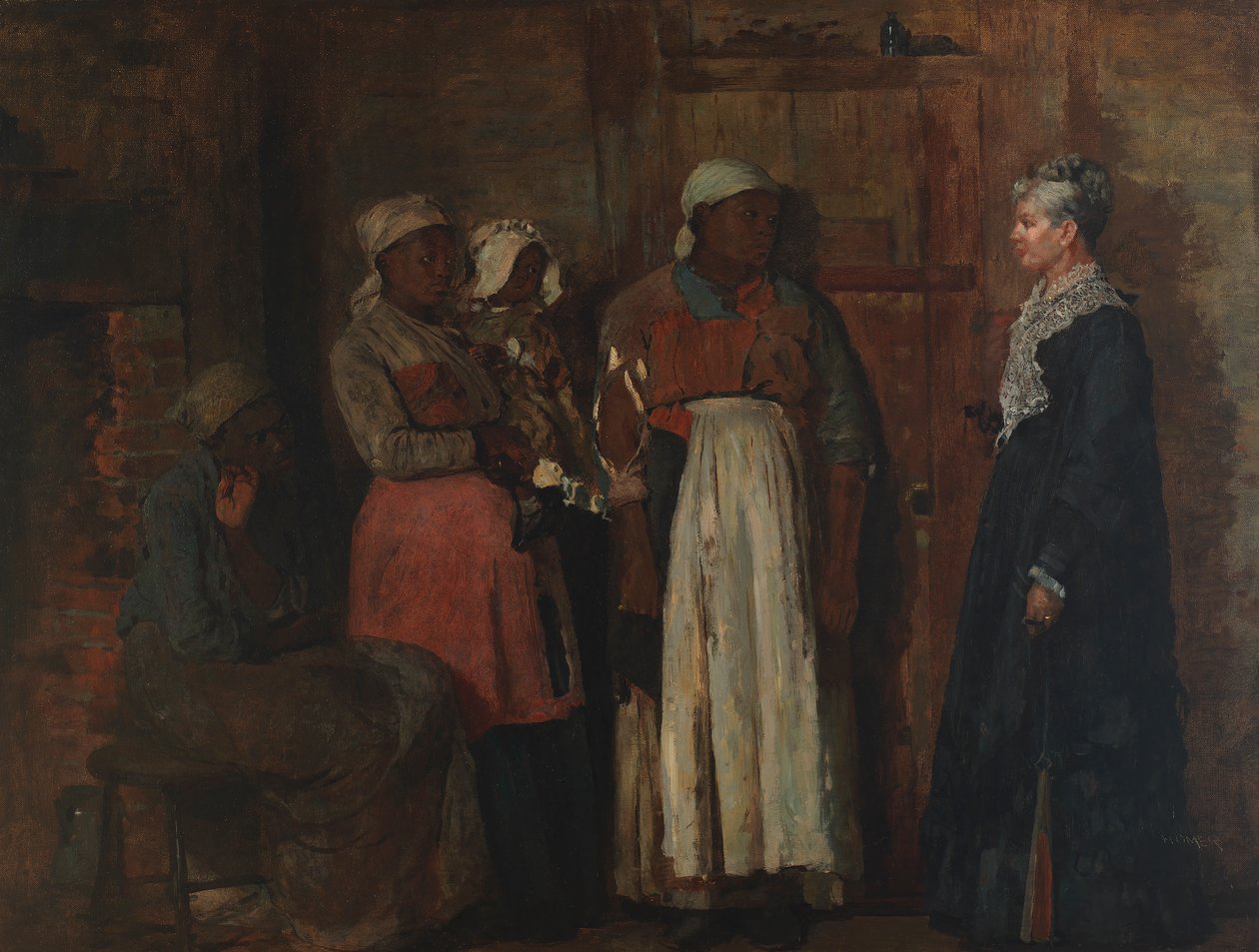 Et besøk fra den gamle elskerinnen av Winslow Homer