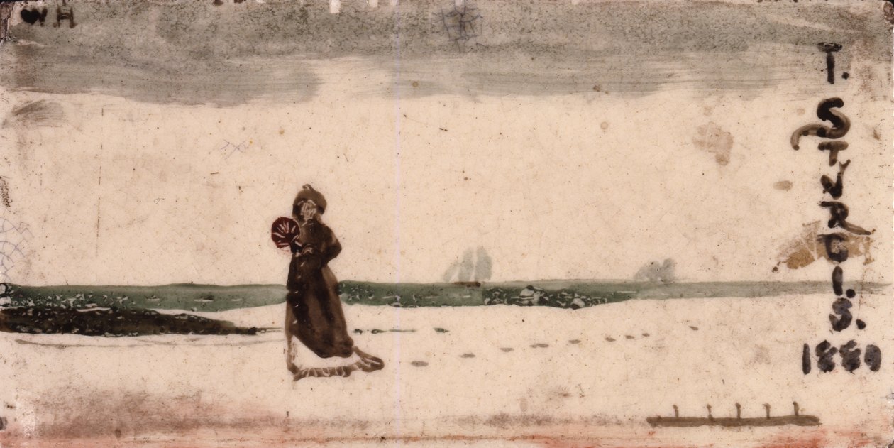 Strandscene, 1880 av Winslow Homer