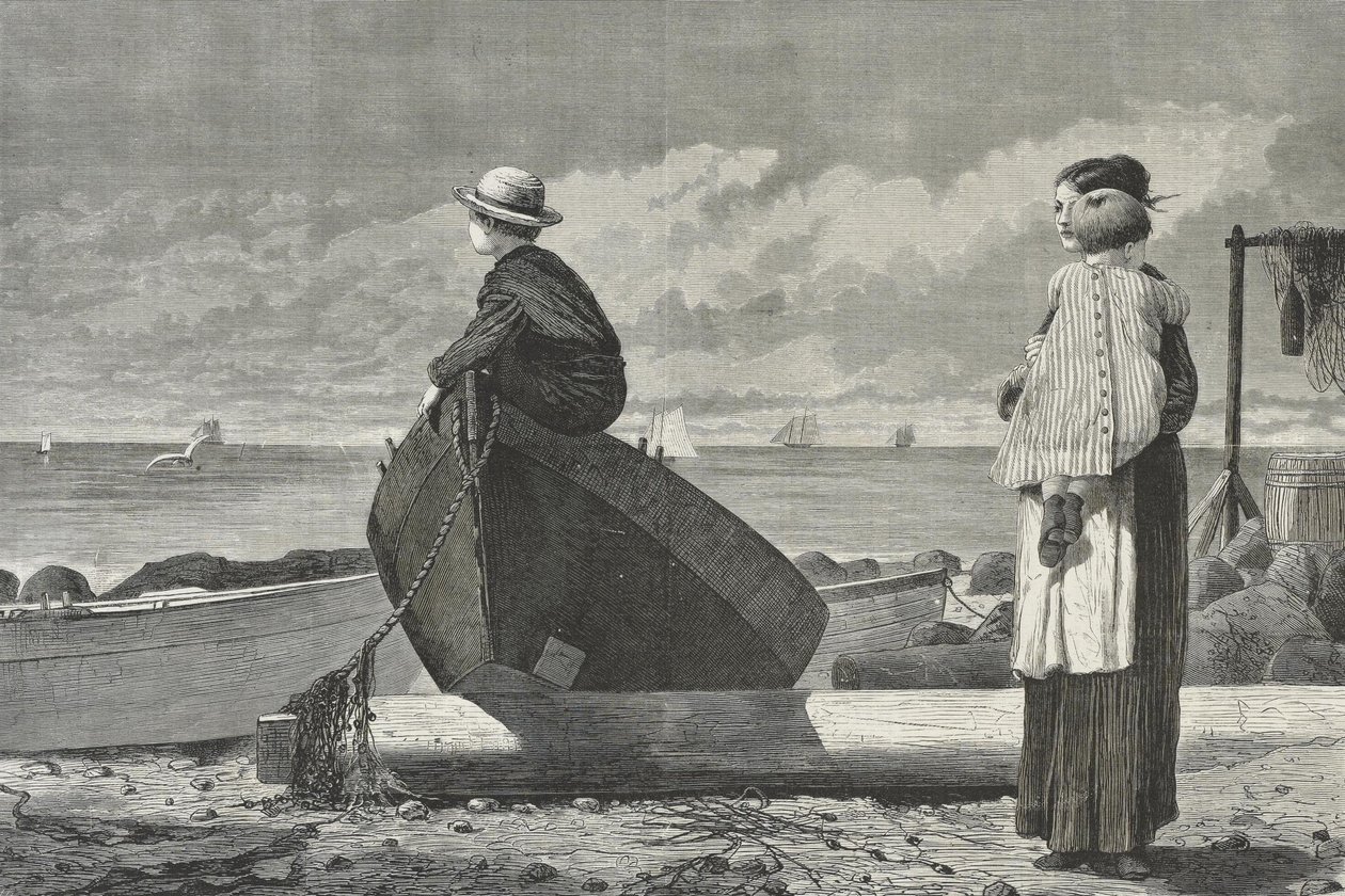 Pappa kommer! av Winslow Homer