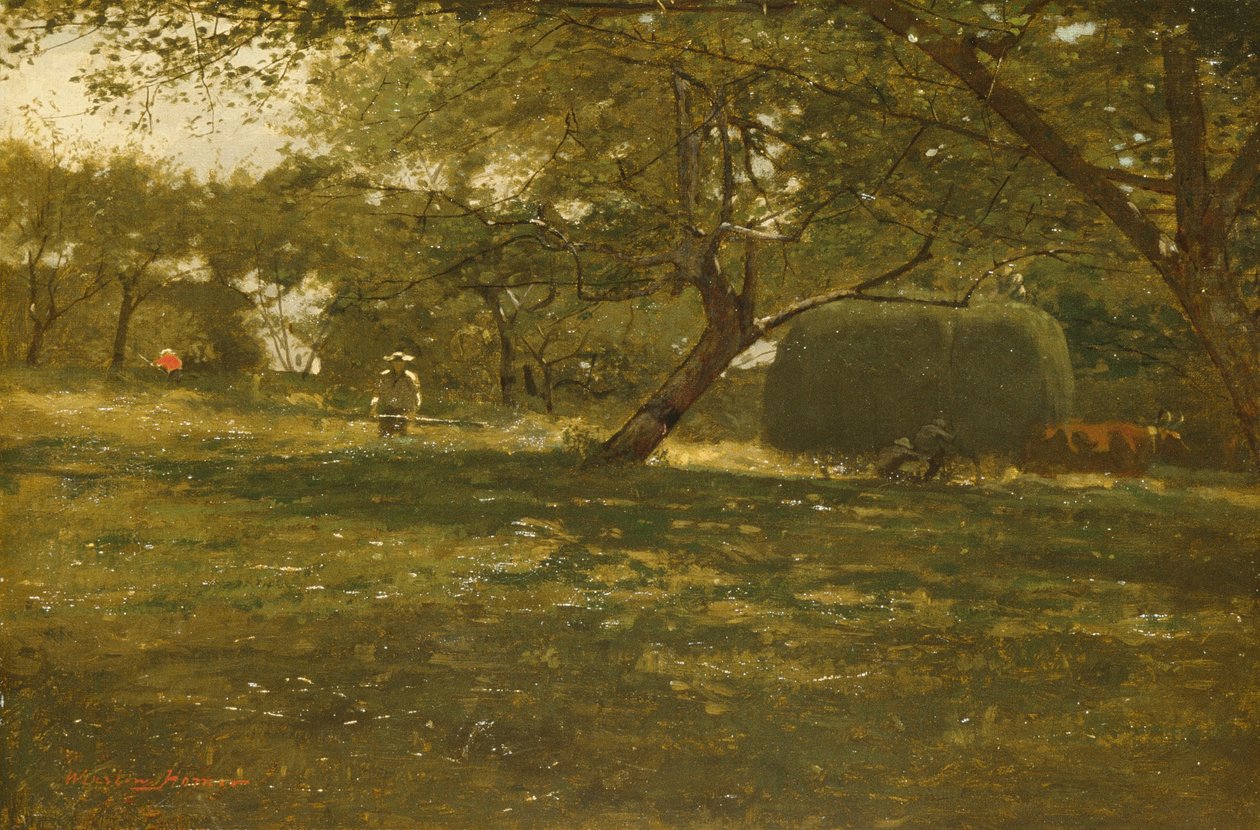 Innhøstingsscene, ca. 1873 av Winslow Homer