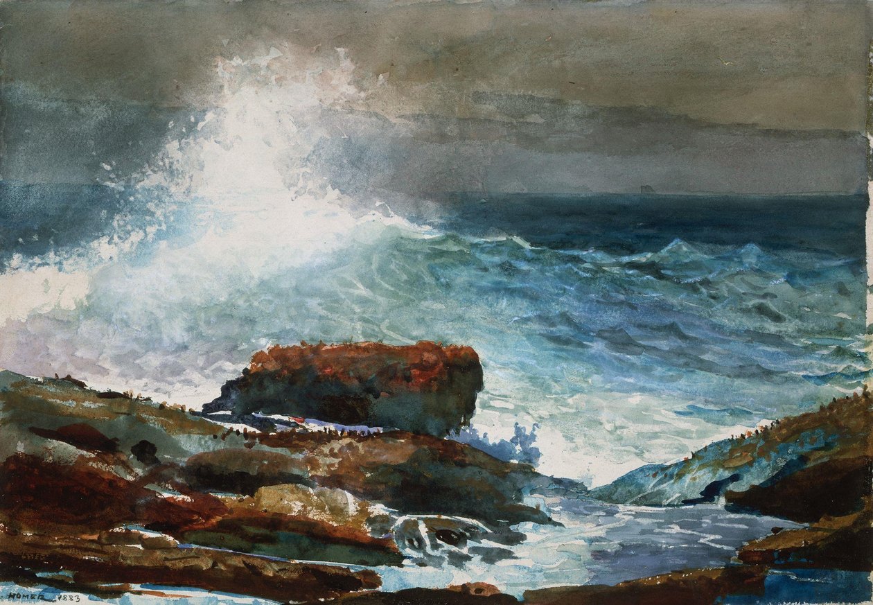 Incoming Tide, Scarborough, Maine av Winslow Homer
