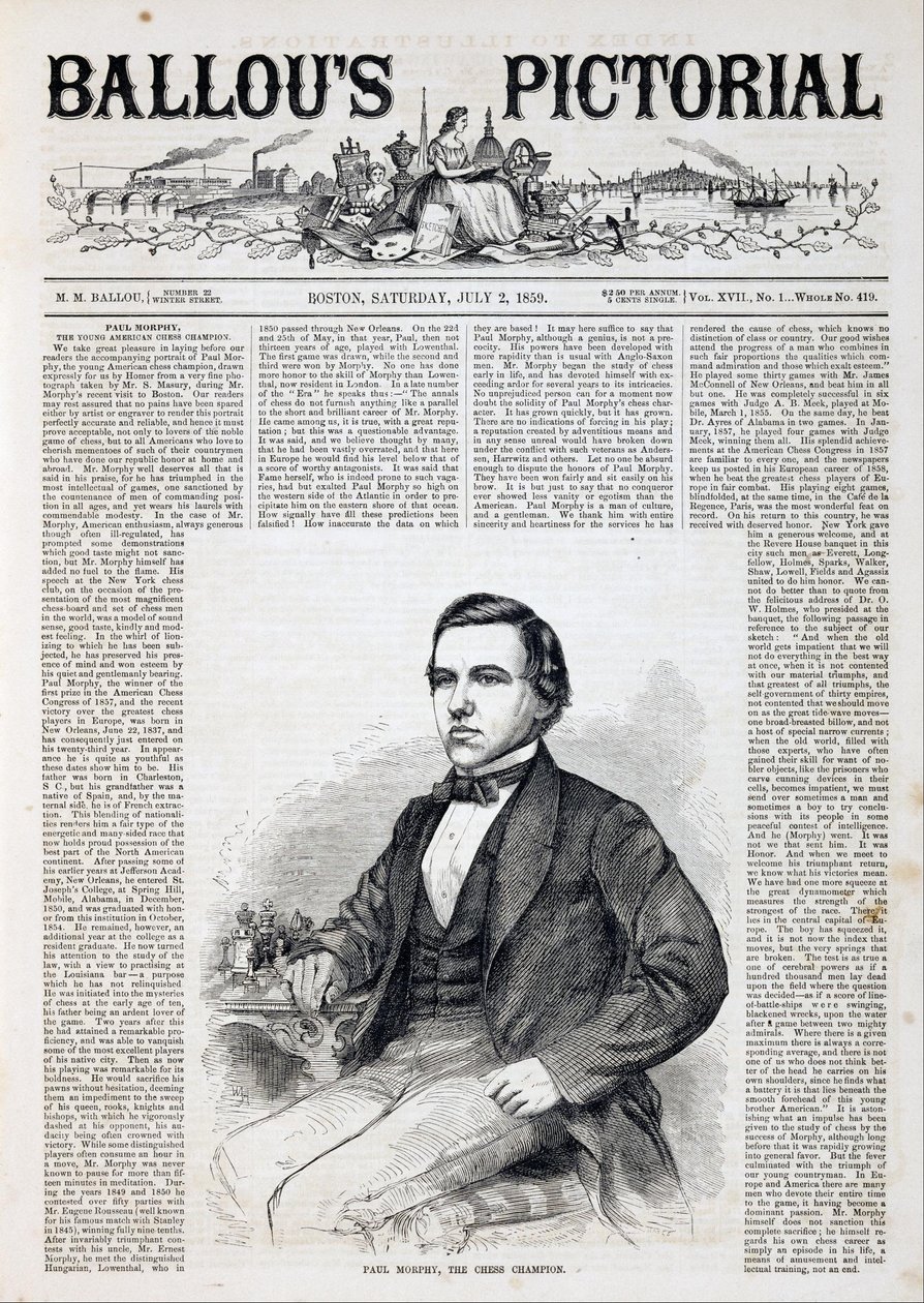 Paul Morphy, sjakkmesteren av Winslow Homer