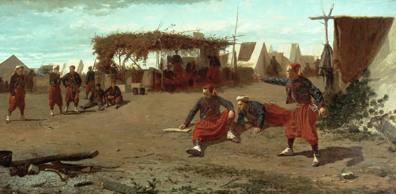 Pitching Quoits, 1865 av Winslow Homer