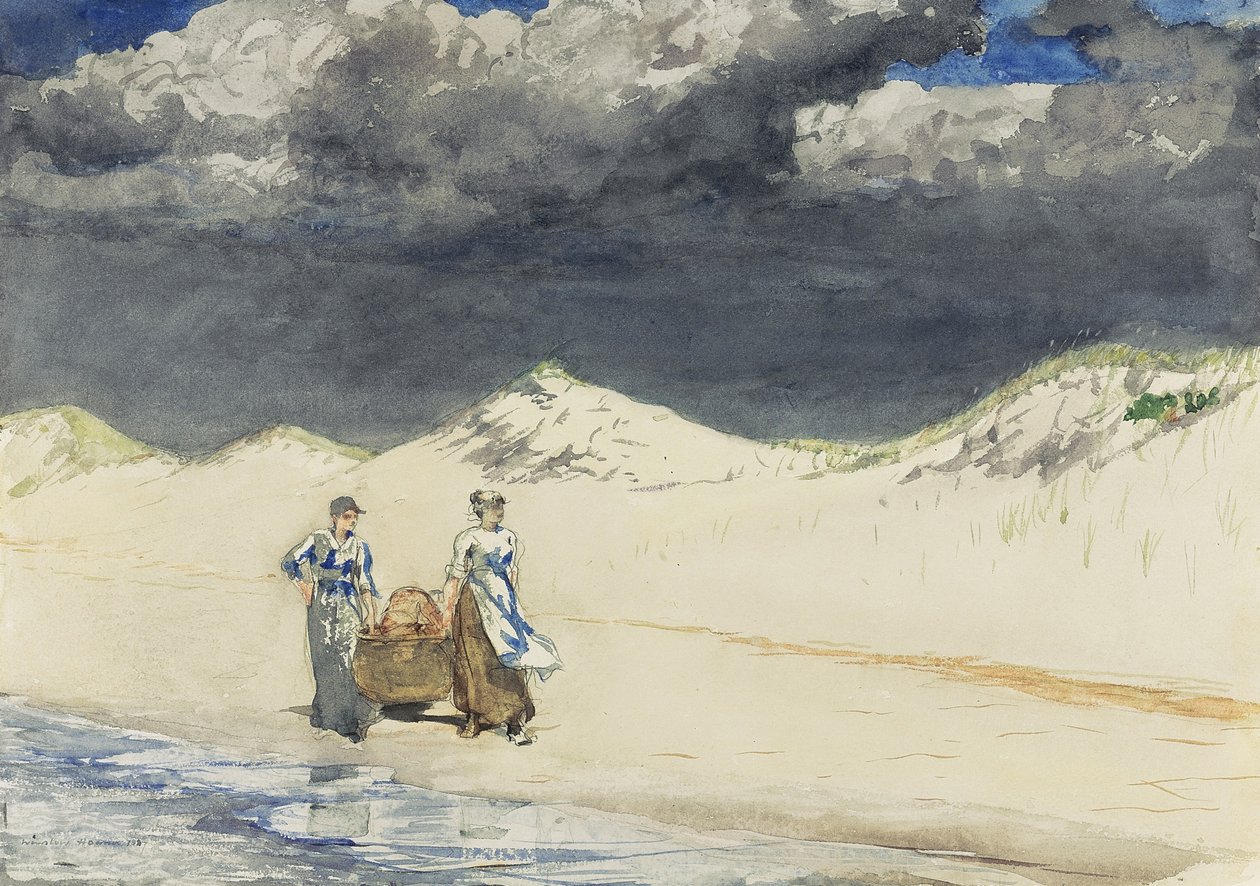 Sand og himmel av Winslow Homer