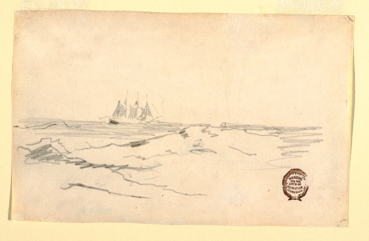 Schooner i nærheten av en steinete kyst av Winslow Homer